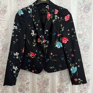 Worthington Single-Button Floral Blazer S